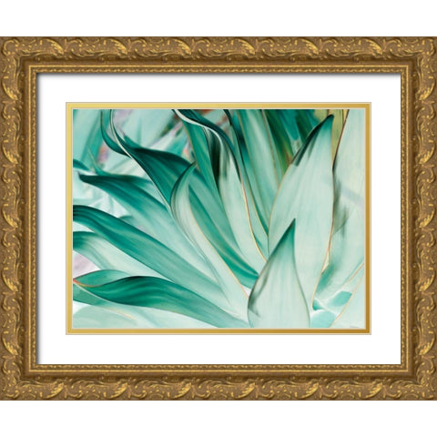 Prickle Gold Ornate Wood Framed Art Print with Double Matting by Mourier, Lily