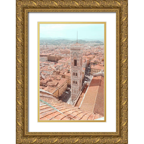 Sunkissed City Gold Ornate Wood Framed Art Print with Double Matting by Liidermann, Lisa