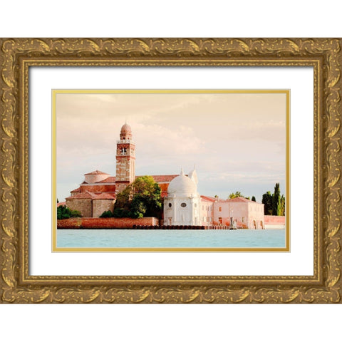 Crossing the Water Gold Ornate Wood Framed Art Print with Double Matting by Liidemann, Lisa