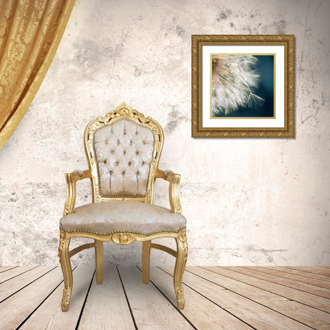 Dandelion Dreams III Gold Ornate Wood Framed Art Print with Double Matting by Miller, Irene