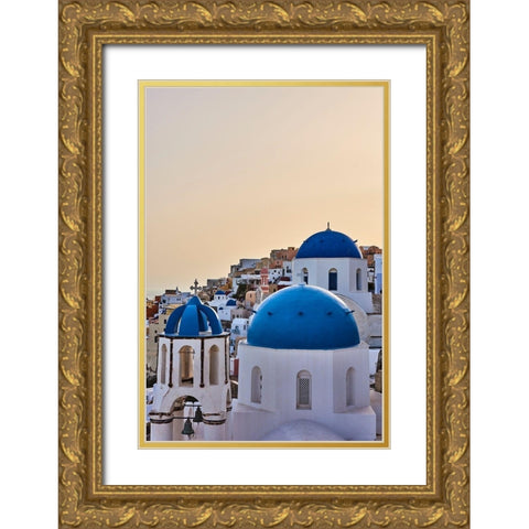 Quietude Gold Ornate Wood Framed Art Print with Double Matting by Boateng, Michael K.
