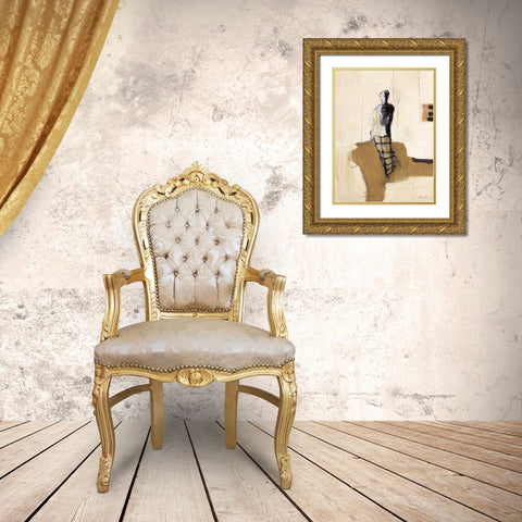 Pose II Gold Ornate Wood Framed Art Print with Double Matting by Pulliam, Mark