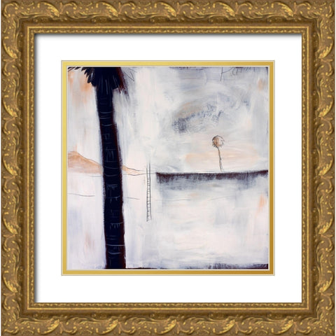 The Last Palm Gold Ornate Wood Framed Art Print with Double Matting by Pulliam, Mark