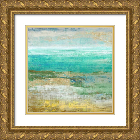 Ocean Light II Gold Ornate Wood Framed Art Print with Double Matting by Woods, Maya