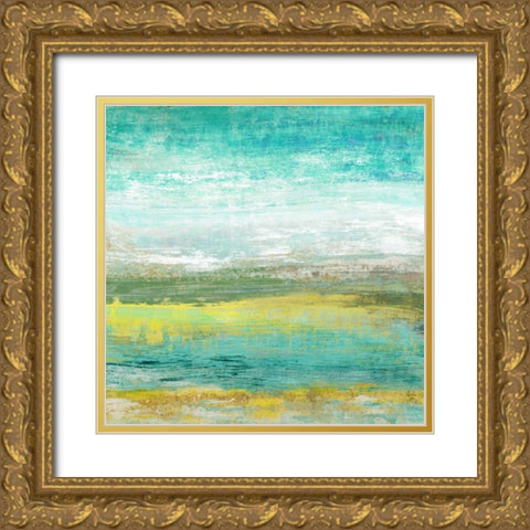Ocean Light III Gold Ornate Wood Framed Art Print with Double Matting by Woods, Maya