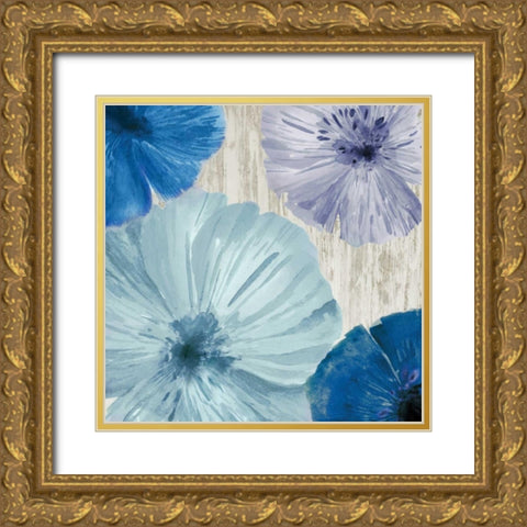 Poppies I Gold Ornate Wood Framed Art Print with Double Matting by Woods, Maya
