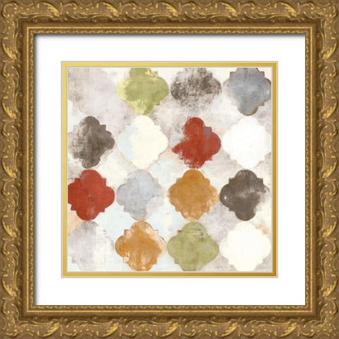Balance I Gold Ornate Wood Framed Art Print with Double Matting by Woods, Maya