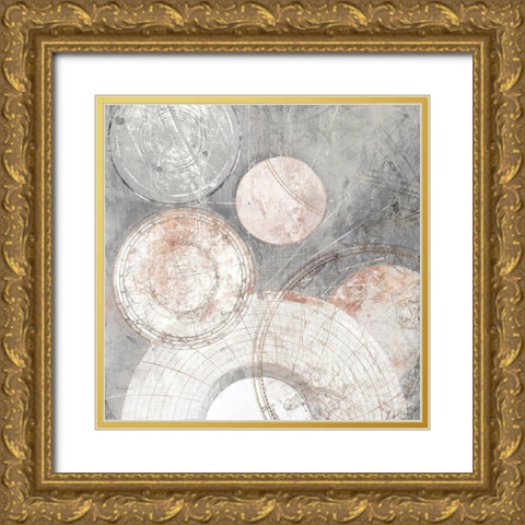 Over the Moon I  Gold Ornate Wood Framed Art Print with Double Matting by Woods, Maya