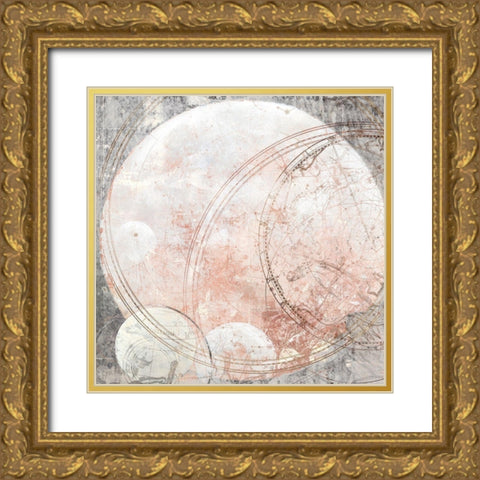 Over the Moon III  Gold Ornate Wood Framed Art Print with Double Matting by Woods, Maya