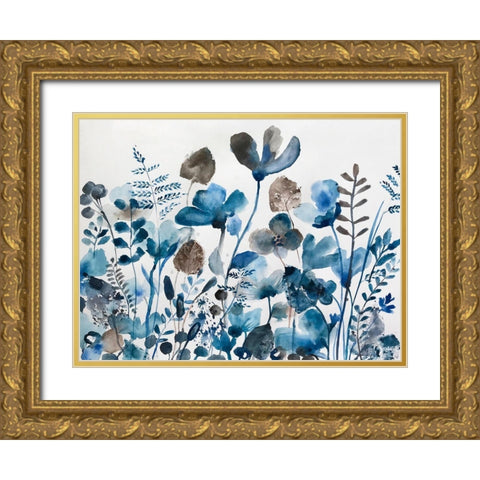 Fragrant Blossoms Gold Ornate Wood Framed Art Print with Double Matting by Woods, Maya