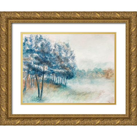 Whiff of Forest Scent Gold Ornate Wood Framed Art Print with Double Matting by Woods, Maya