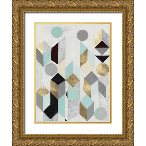 Stay With Me  Gold Ornate Wood Framed Art Print with Double Matting by Woods, Maya
