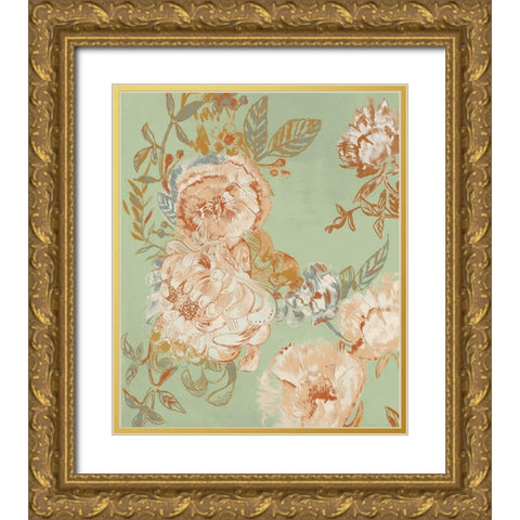 Garden Senses I  Gold Ornate Wood Framed Art Print with Double Matting by Woods, Maya