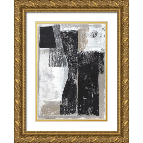 Chasing I  Gold Ornate Wood Framed Art Print with Double Matting by Woods, Maya