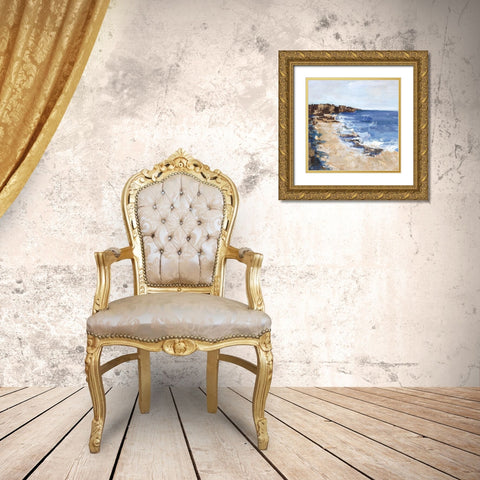 West Coast I  Gold Ornate Wood Framed Art Print with Double Matting by Woods, Maya