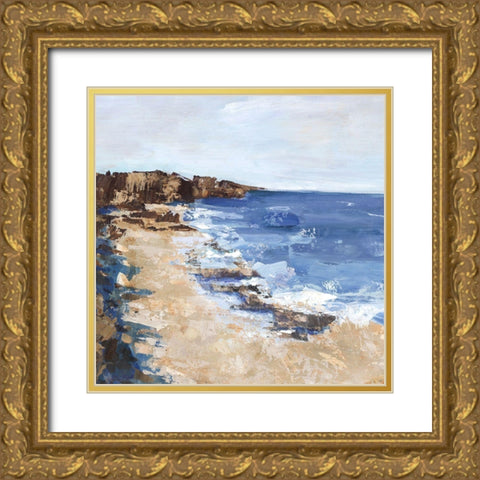 West Coast I  Gold Ornate Wood Framed Art Print with Double Matting by Woods, Maya