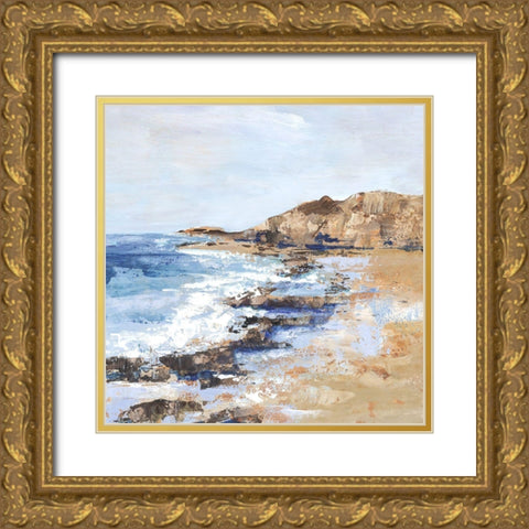 West Coast II Gold Ornate Wood Framed Art Print with Double Matting by Woods, Maya