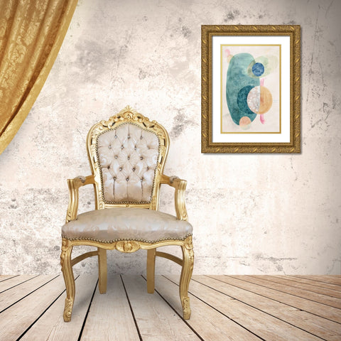 Nebula I  Gold Ornate Wood Framed Art Print with Double Matting by Woods, Maya