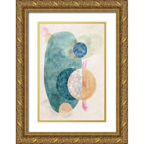 Nebula I  Gold Ornate Wood Framed Art Print with Double Matting by Woods, Maya