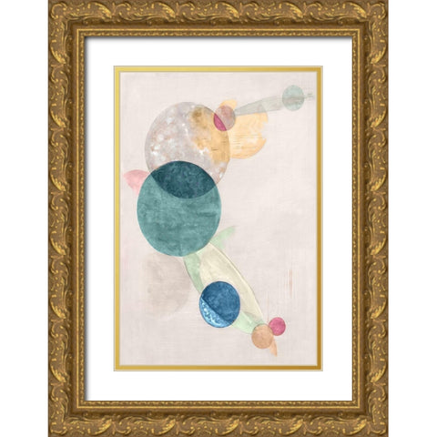 Nebula II  Gold Ornate Wood Framed Art Print with Double Matting by Woods, Maya