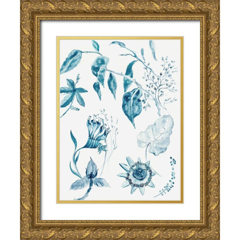 Jacobeen II Gold Ornate Wood Framed Art Print with Double Matting by Woods, Maya