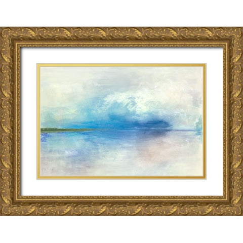 Spring Clouds II Gold Ornate Wood Framed Art Print with Double Matting by Woods, Maya