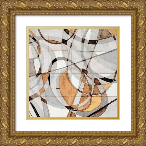 Kaleidoscope II Gold Ornate Wood Framed Art Print with Double Matting by Galapon, Nikki