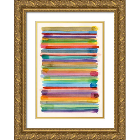 Downtown II Gold Ornate Wood Framed Art Print with Double Matting by Galapon, Nikki