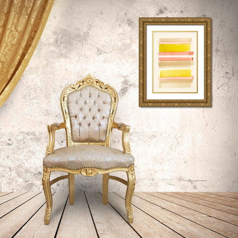 Tango I Gold Ornate Wood Framed Art Print with Double Matting by Galapon, Nikki