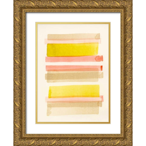 Tango I Gold Ornate Wood Framed Art Print with Double Matting by Galapon, Nikki