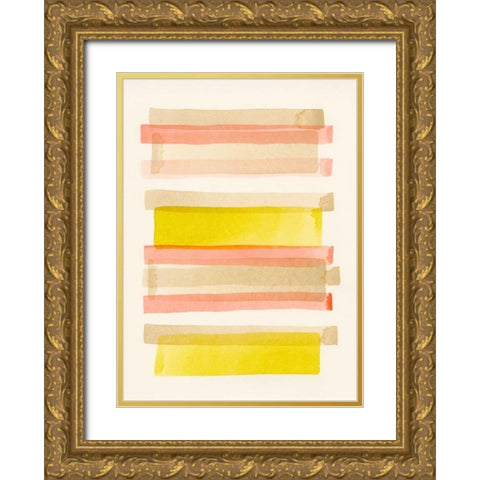 Tango II Gold Ornate Wood Framed Art Print with Double Matting by Galapon, Nikki
