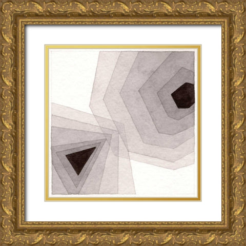 Meld I Gold Ornate Wood Framed Art Print with Double Matting by Nikki Galapon