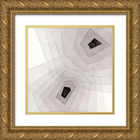 Meld IV  Gold Ornate Wood Framed Art Print with Double Matting by Galapon, Nikki