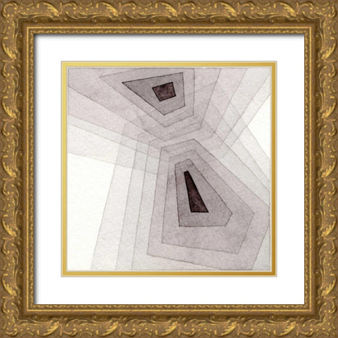 Meld V  Gold Ornate Wood Framed Art Print with Double Matting by Galapon, Nikki