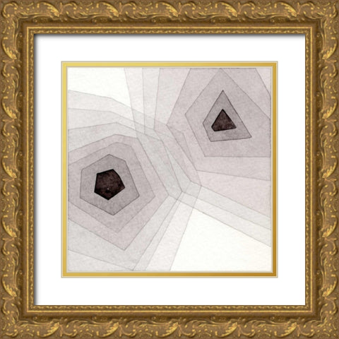 Meld VI Gold Ornate Wood Framed Art Print with Double Matting by Galapon, Nikki