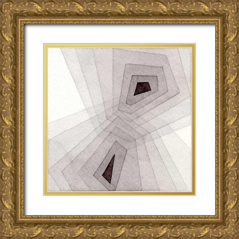 Meld VII  Gold Ornate Wood Framed Art Print with Double Matting by Galapon, Nikki