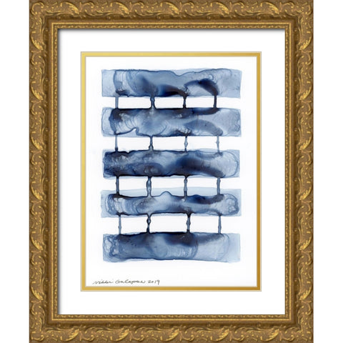 Stitched Together I Gold Ornate Wood Framed Art Print with Double Matting by Galapon, Nikki