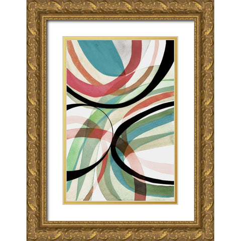 Summer Twist II Gold Ornate Wood Framed Art Print with Double Matting by Galapon, Nikki
