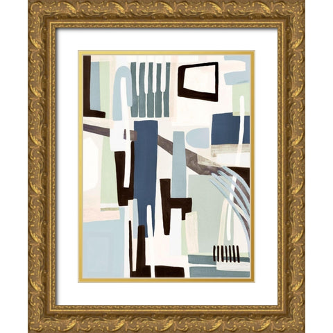 Song Of Harmony I Gold Ornate Wood Framed Art Print with Double Matting by Galapon, Nikki