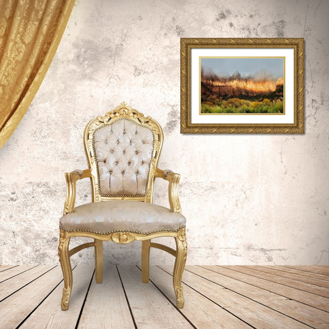 Sun Streaking  Gold Ornate Wood Framed Art Print with Double Matting by Frates, Nicki