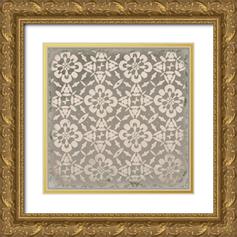 Beige Kitchen Tiles I  Gold Ornate Wood Framed Art Print with Double Matting by Haase, Andrea