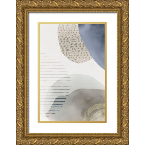 Modern Zen II Gold Ornate Wood Framed Art Print with Double Matting by Haase, Andrea