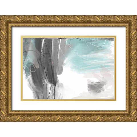 Ingenuity Gold Ornate Wood Framed Art Print with Double Matting by Naskrent, Delores