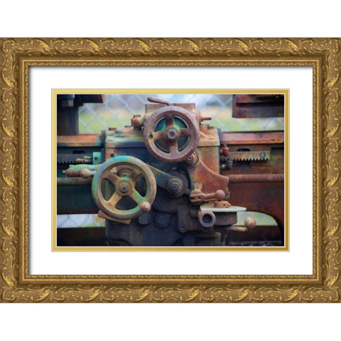 Neon Rust Gold Ornate Wood Framed Art Print with Double Matting by Norm Stelfox