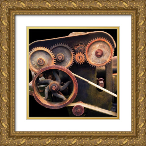 Night Grind Gold Ornate Wood Framed Art Print with Double Matting by Norm Stelfox