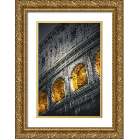 Colosseum I Gold Ornate Wood Framed Art Print with Double Matting by Stelfox, Norm