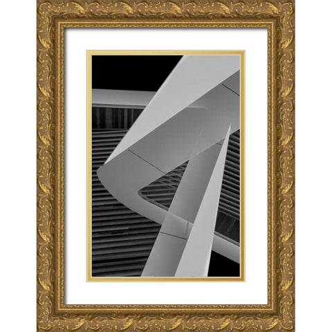 Back to Black II Gold Ornate Wood Framed Art Print with Double Matting by Selfox, Norm