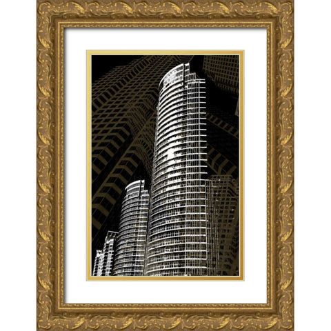 Street of Dreams Gold Ornate Wood Framed Art Print with Double Matting by Selfox, Norm