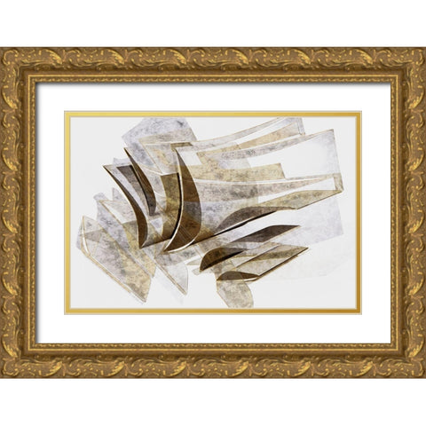 Away I  Gold Ornate Wood Framed Art Print with Double Matting by Stelfox, Norm