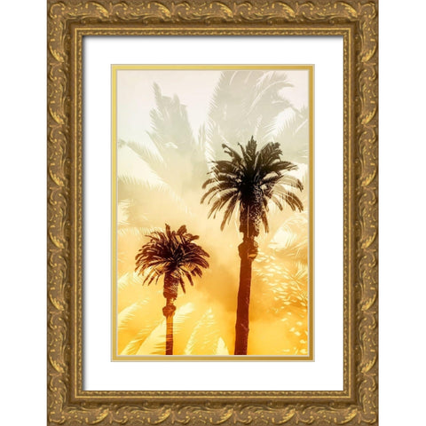 Palm Dreams  Gold Ornate Wood Framed Art Print with Double Matting by Stelfox, Norm